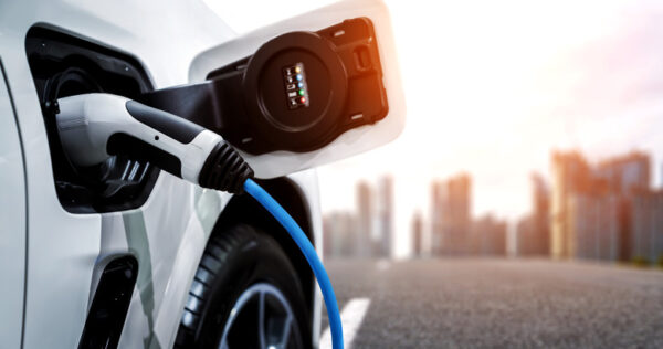 Ev,Charging,Station,For,Electric,Car,In,Concept,Of,Green