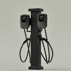 80A Commercial Dual EV Charging station, Dual CSE3 Level-2, RFID