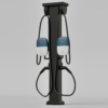 pedestal w cable management ev charger