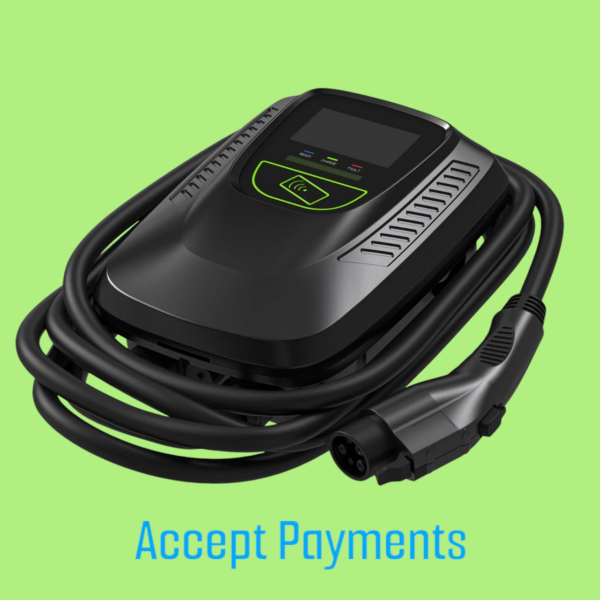 Commercial EV Charger, Accept Payments